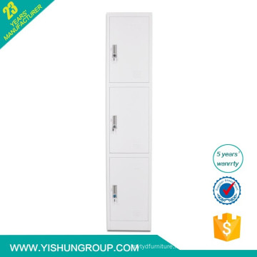 Knock Down Cloth Locker 3 Door Lockable Steel Cabinet Locker